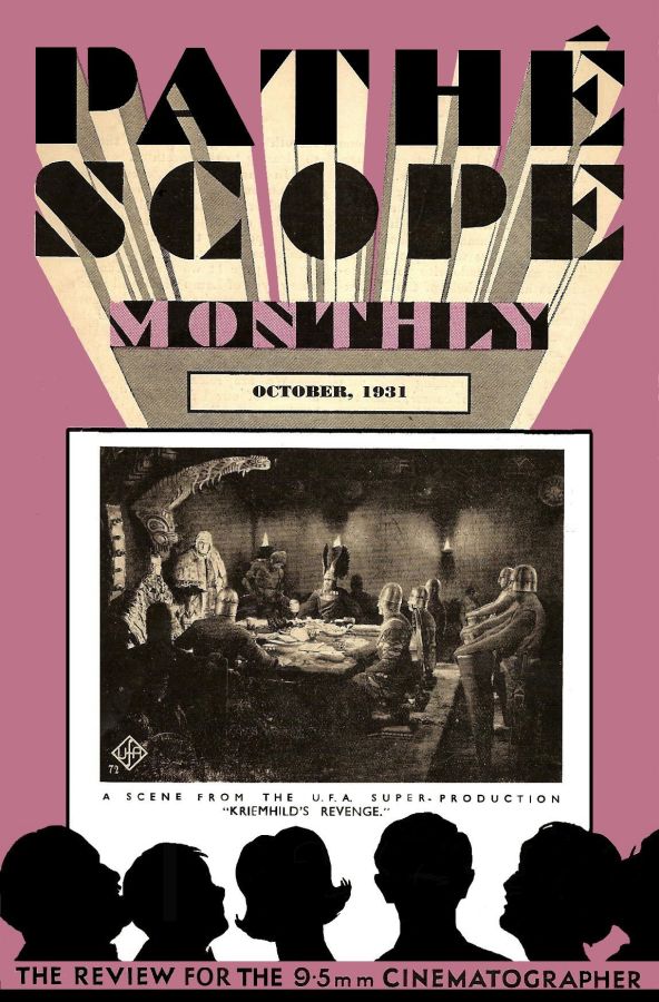 PATHESCOPE MONTHLY magazine side cover October 1931