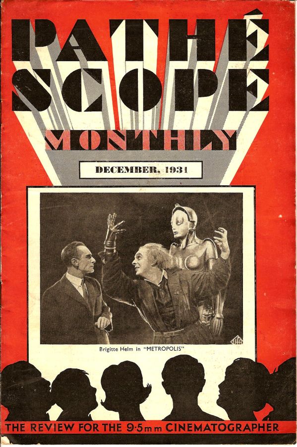 PATHESCOPE MONTHLY magazine side cover December 1931