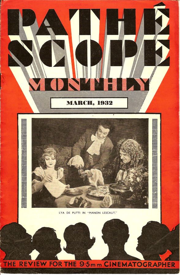 PATHESCOPE MONTHLY magazine side cover March 1932