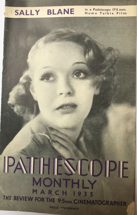 PATHESCOPE MONTHLY magazine side cover March 1935