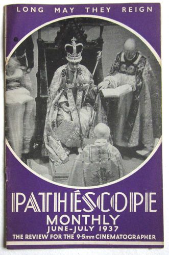 PATHESCOPE MONTHLY magazine side cover June-July 1937