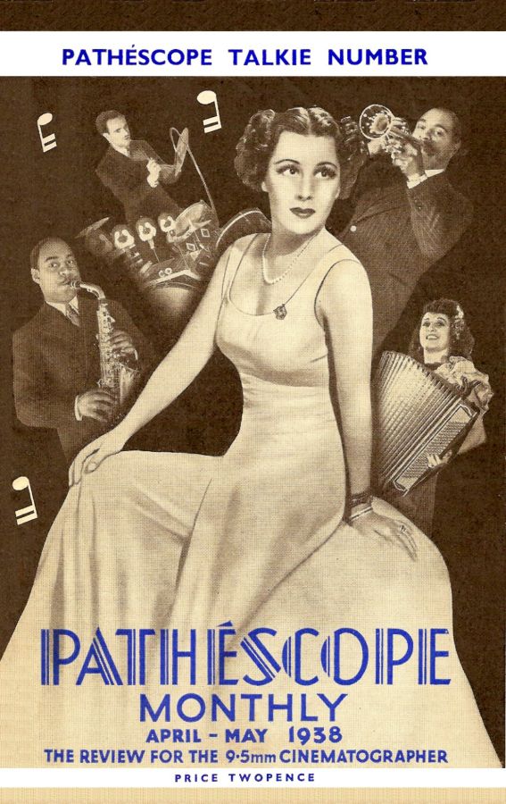 PATHESCOPE MONTHLY magazine side cover April-May 1938