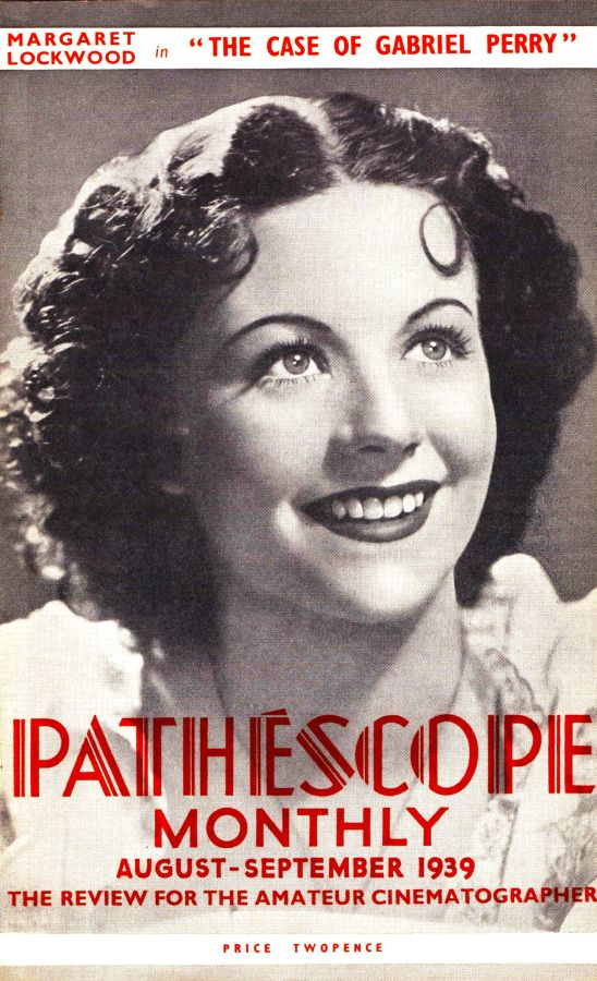 PATHESCOPE MONTHLY magazine side cover August/September 1939