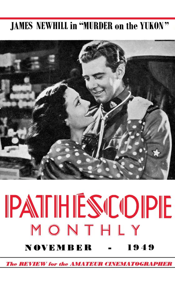 PATHESCOPE MONTHLY magazine side cover November 1949