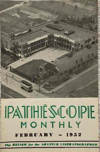 PATHESCOPE MONTHLY magazine side cover February 1952