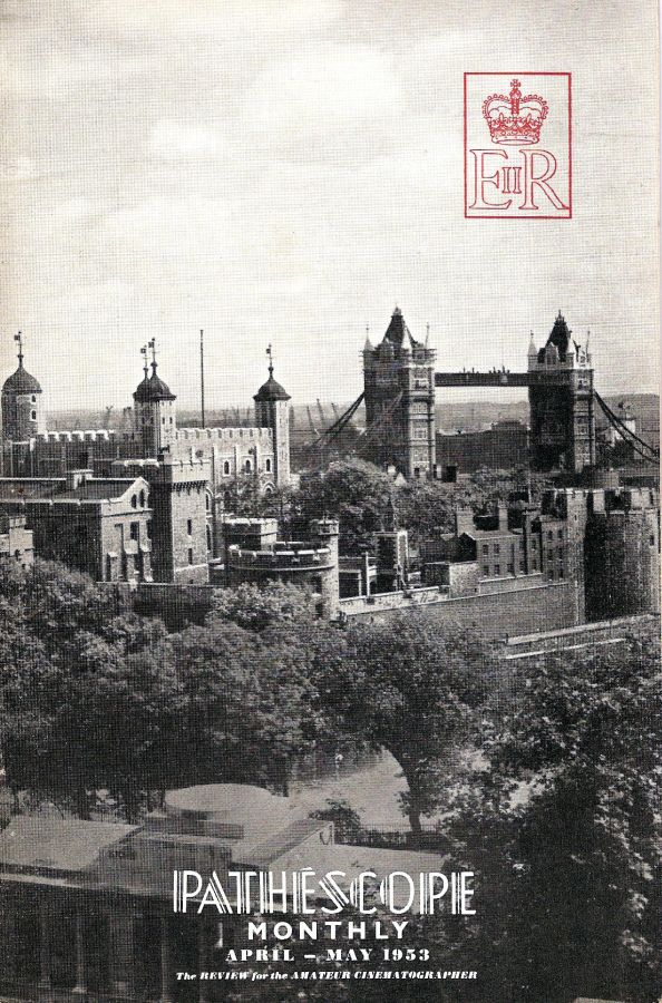 PATHESCOPE MONTHLY magazine side cover April-May 1953