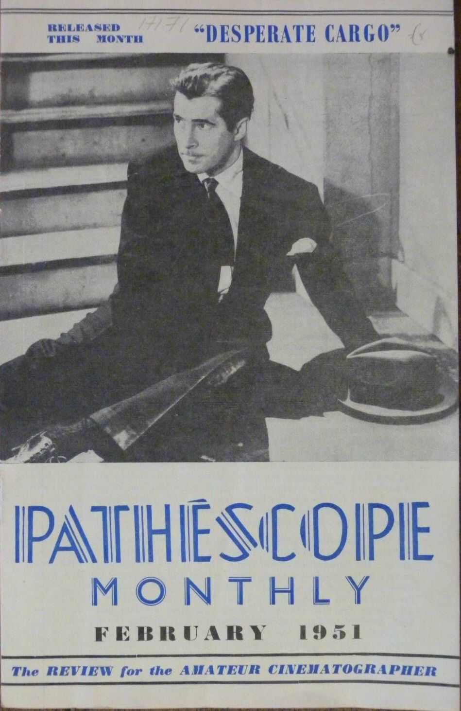 PATHESCOPE MONTHLY magazine side cover  February 1951