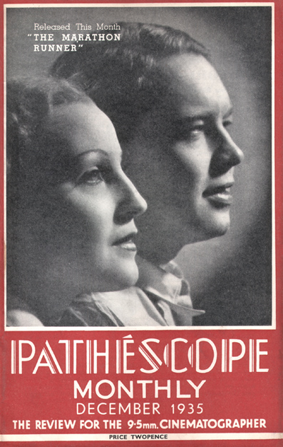 PATHESCOPE MONTHLY magazine side cover  December 1935