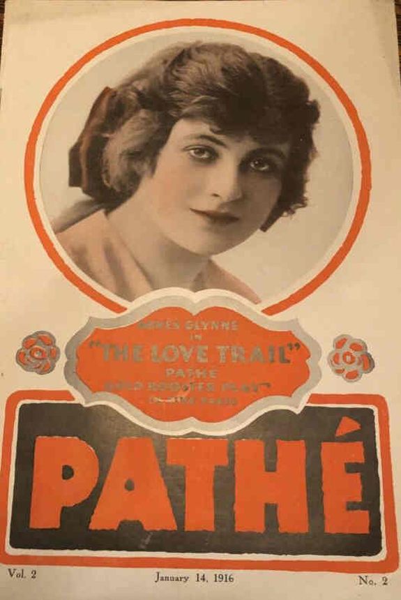 PATHE  magazine side cover Issue 2 14 January 1916