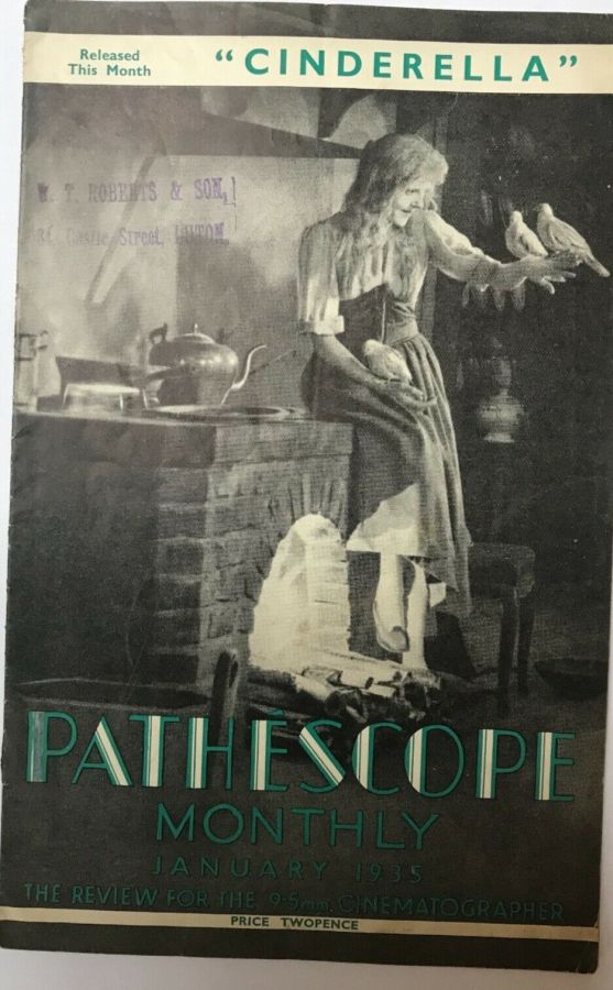 PATHESCOPE MONTHLY magazine side cover  January 1935