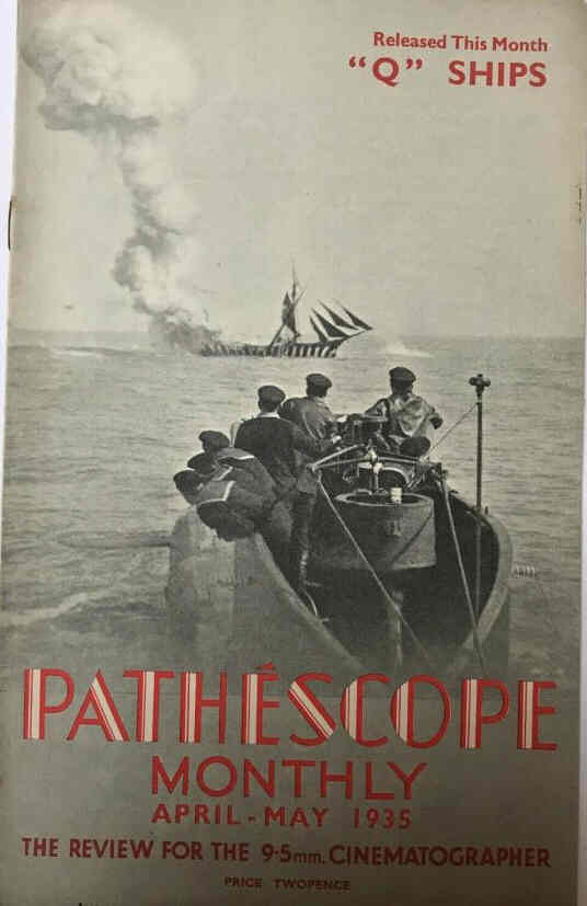 PATHESCOPE MONTHLY magazine side cover  April/May 1935