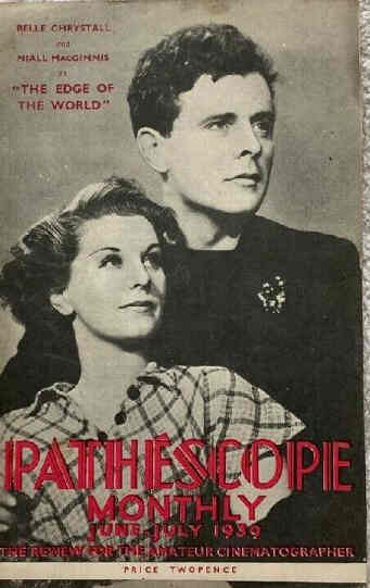 PATHESCOPE MONTHLY magazine side cover  June/July 1939