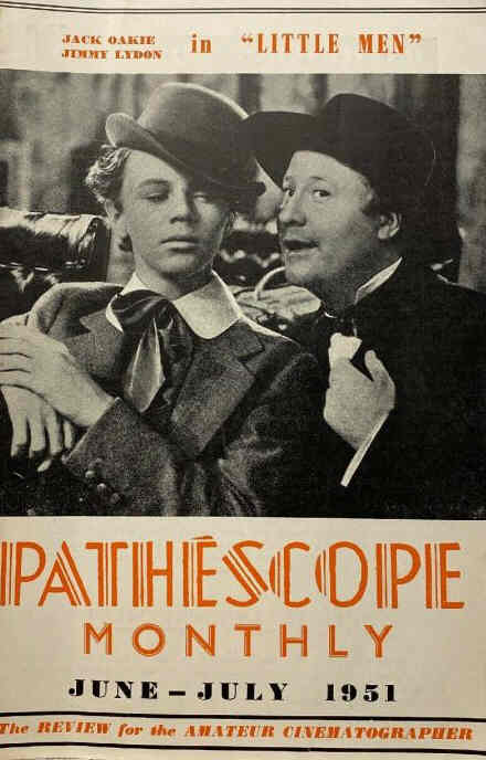 PATHESCOPE MONTHLY magazine side cover  June/July 1951