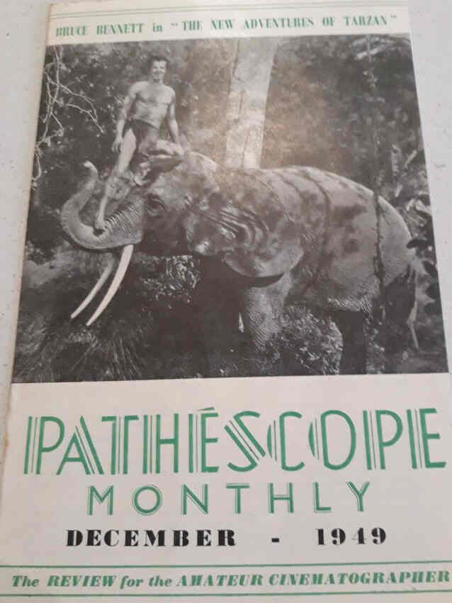 PATHESCOPE MONTHLY magazine side cover  December 1949