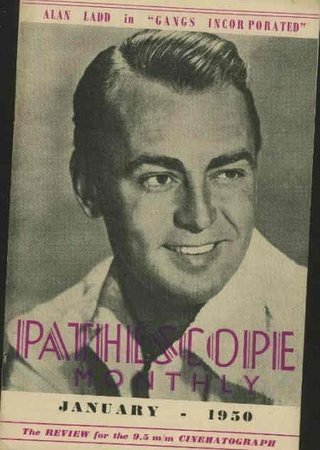 PATHESCOPE MONTHLY magazine side cover  January 1950