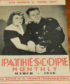 PATHESCOPE MONTHLY magazine side cover  March 1950