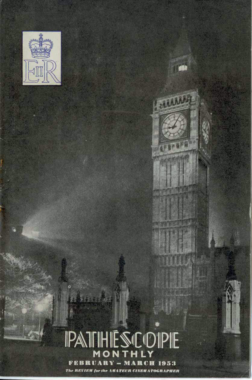 PATHESCOPE MONTHLY magazine side cover February/March 1953