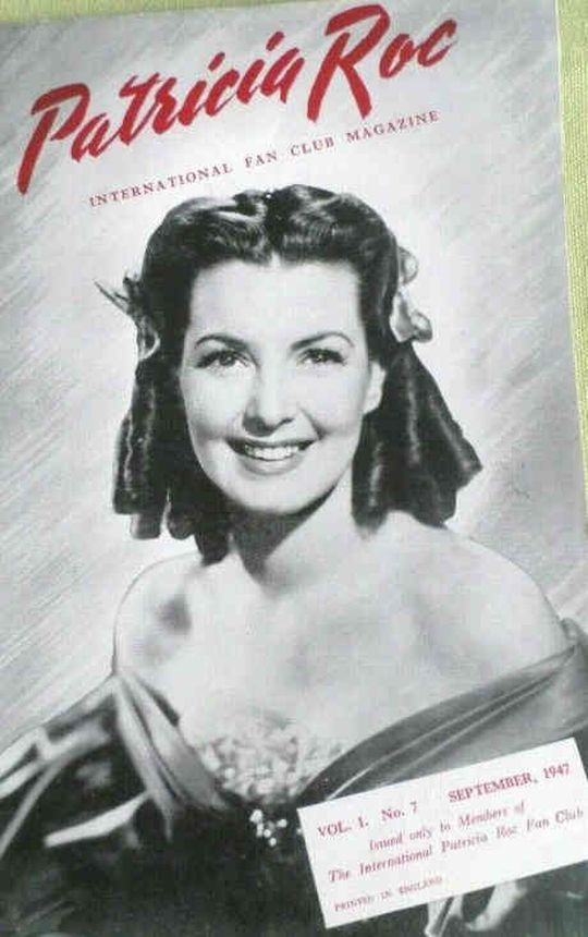 PATRICIA ROC magazine side cover Issue 7  September 1947