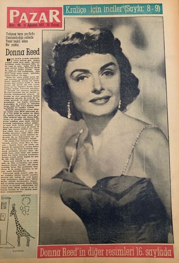 PAZAR magazine side cover Issue 46 11 August 1957