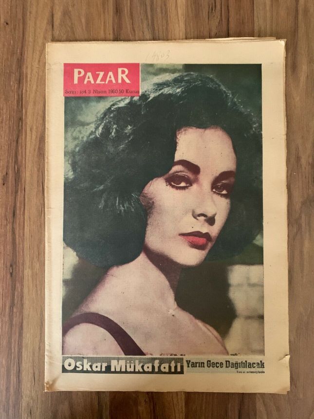 PAZAR magazine side cover Issue 184 3 April 1960