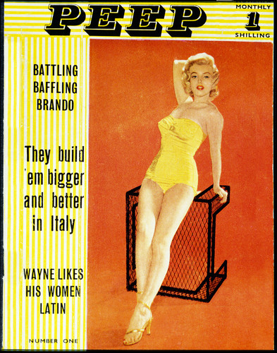 PEEP magazine side cover Issue 1  1953