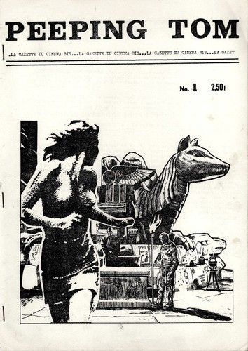 PEEPING TOM (70s) magazine side cover Issue 1 September 1971