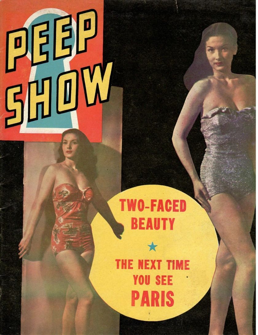 PEEP SHOW magazine side cover Issue 1   1950