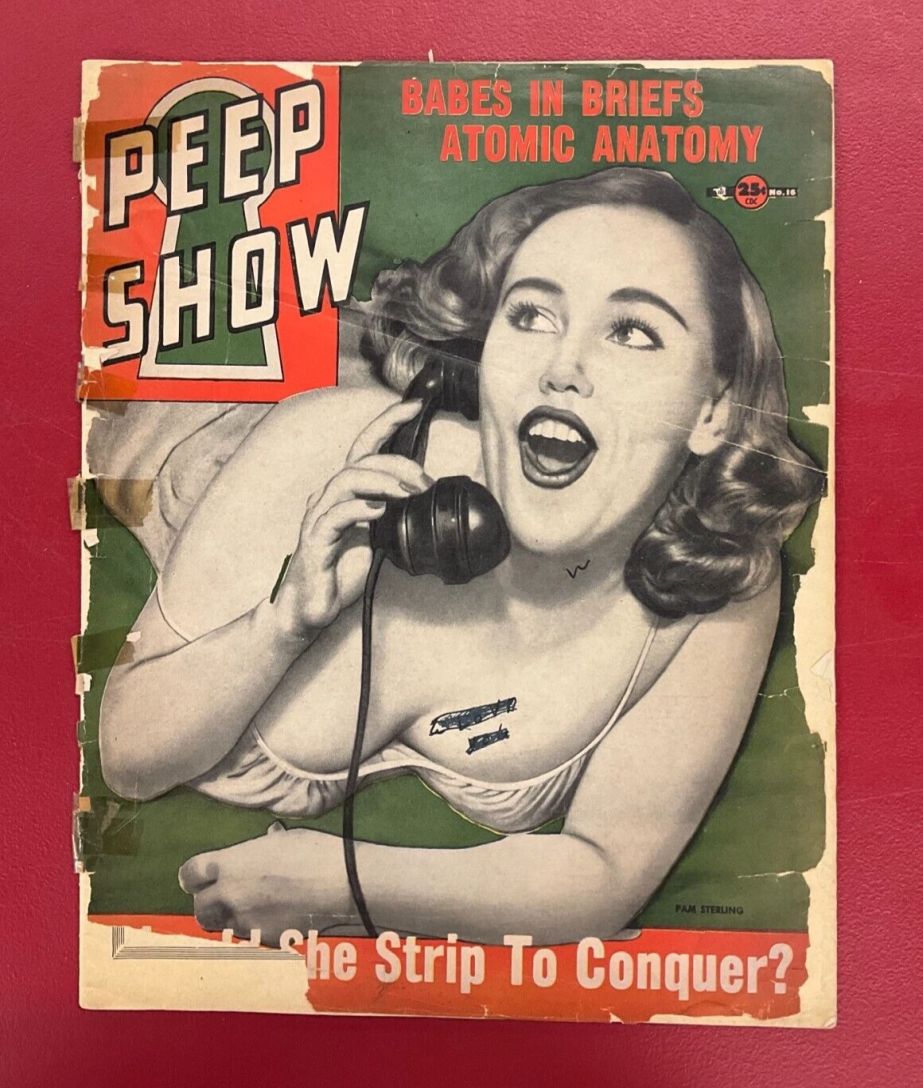 PEEP SHOW magazine side cover Issue 16   1954