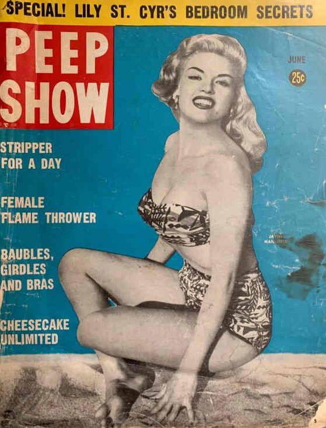 PEEP SHOW magazine side cover  June 1956
