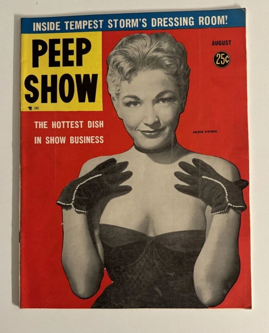 PEEP SHOW magazine side cover Issue 28  August 1956