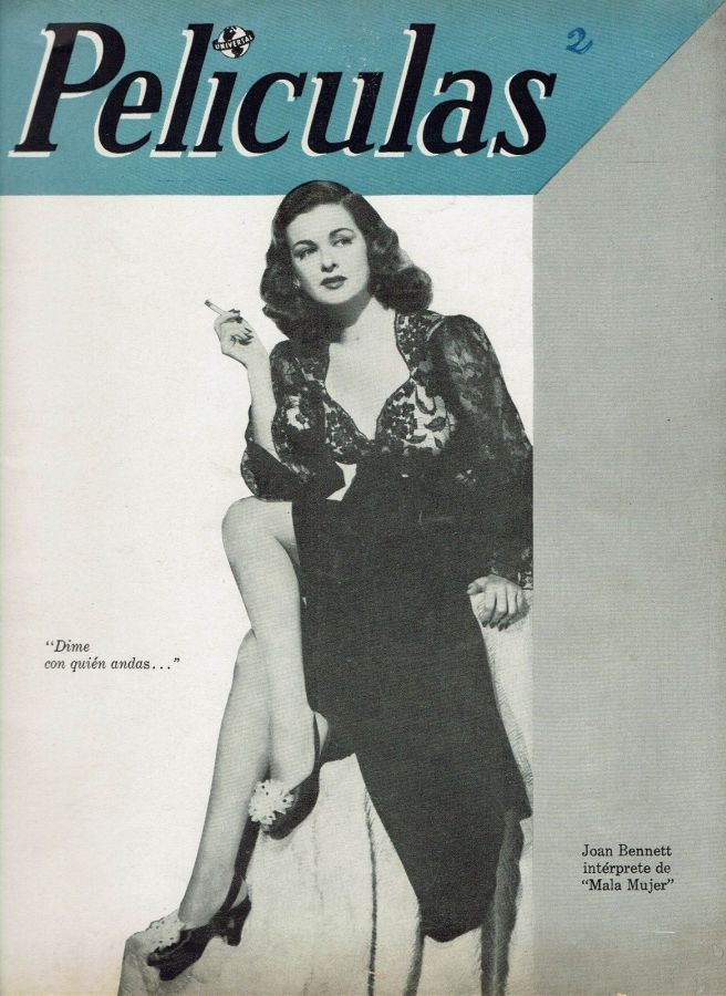 PELICULAS (1940s) magazine side cover Issue 2   