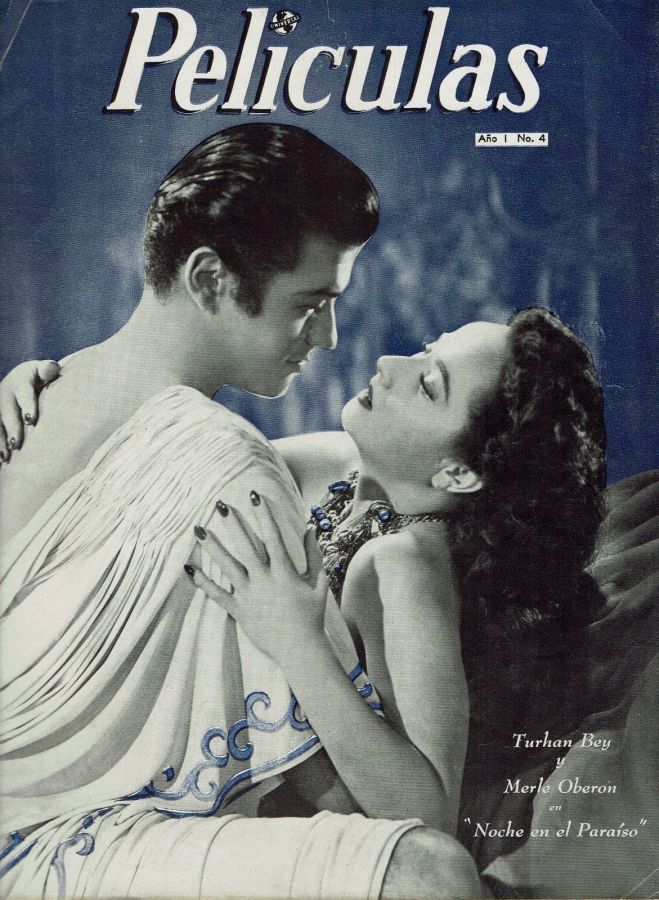 PELICULAS (1940s) magazine side cover Issue 4   
