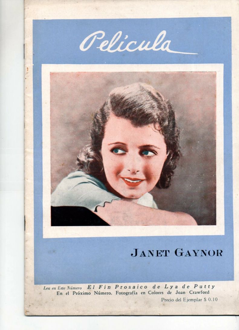 PELICULA magazine side cover Issue 3 22 April 1932