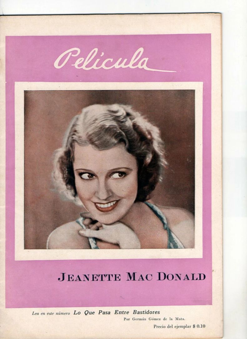 PELICULA magazine side cover Issue 5 6 May 1932