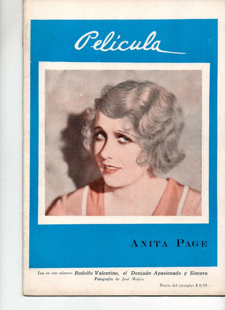 PELICULA magazine side cover Issue 6 13 May 1932