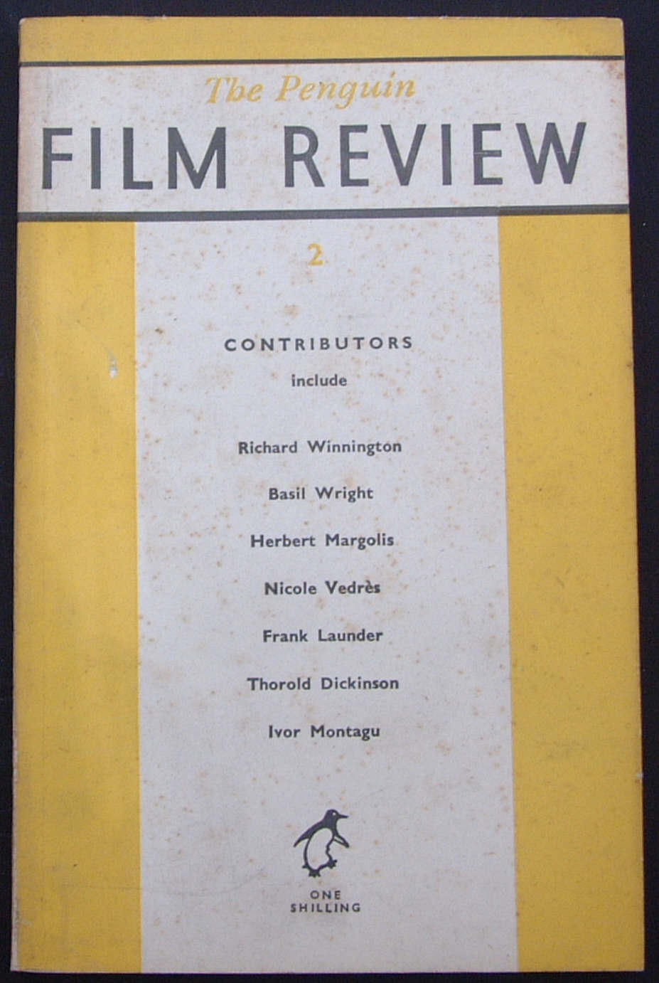 PENGUIN FILM REVIEW magazine side cover Issue 2  January 1947