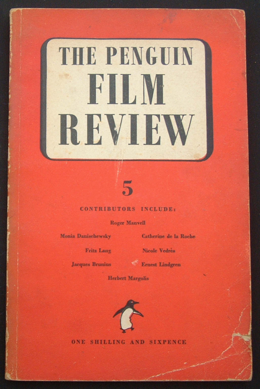 PENGUIN FILM REVIEW magazine side cover Issue 5  January 1948