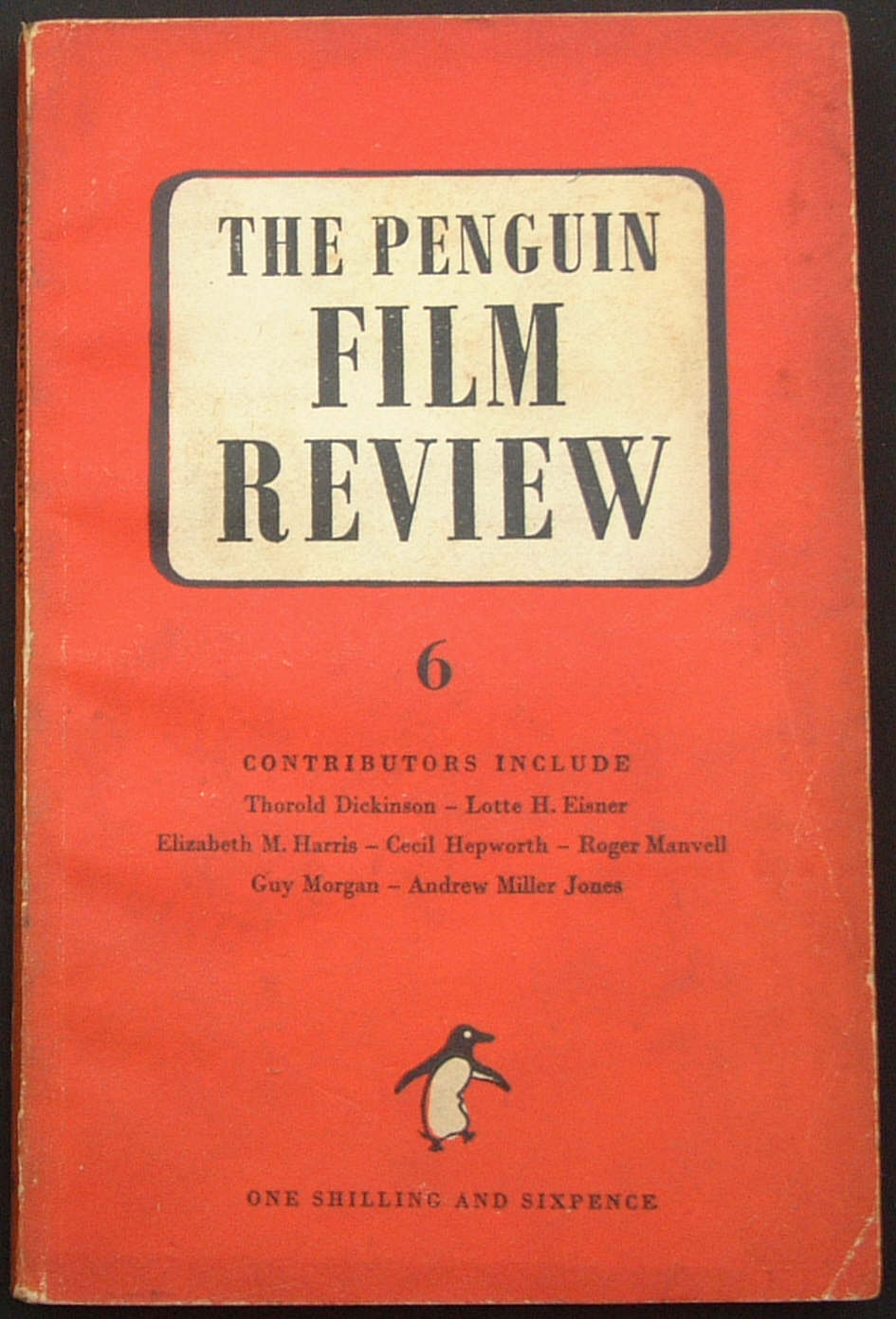 PENGUIN FILM REVIEW magazine side cover Issue 6  April 1948