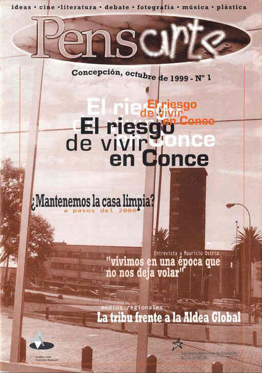 PENSARTE magazine side cover Issue 1 October 1999