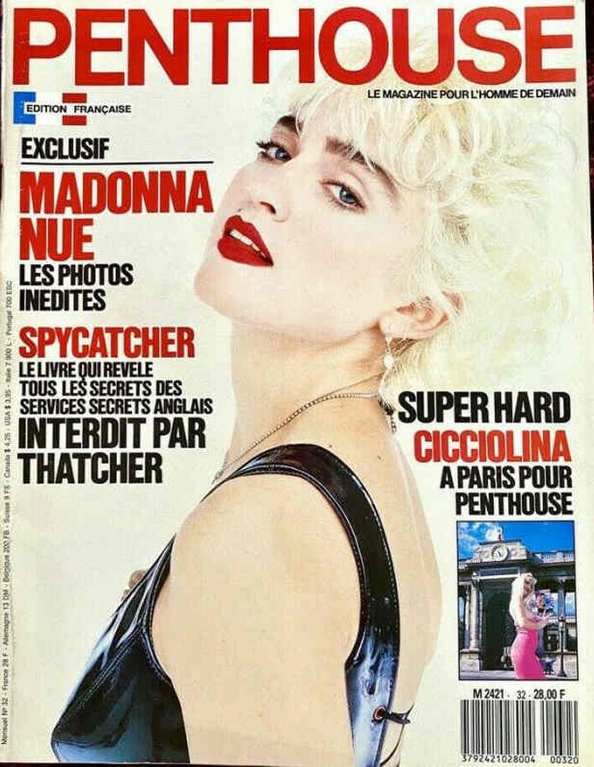 PENTHOUSE (FR) magazine side cover Issue 32   1987