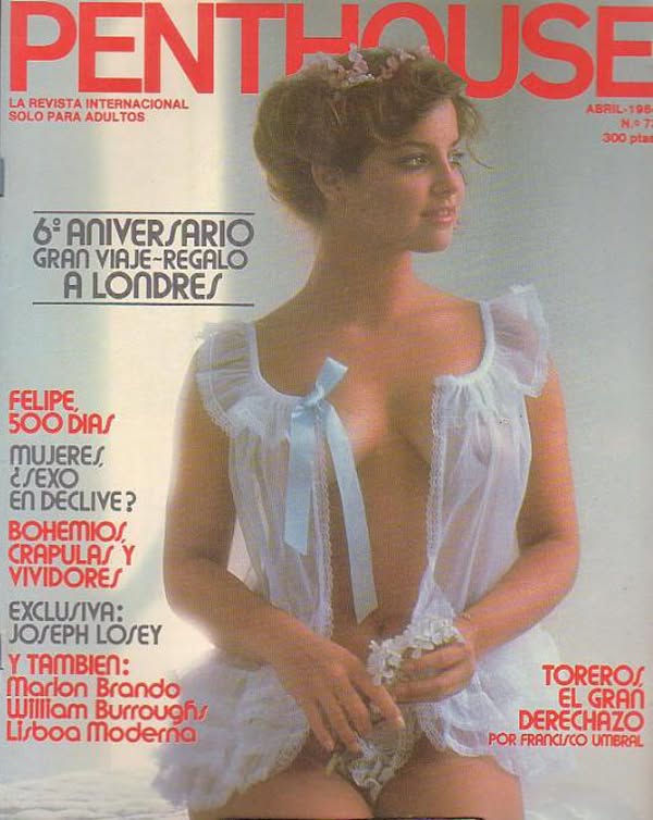 PENTHOUSE (SPAIN) magazine side cover Issue 73  April 1984
