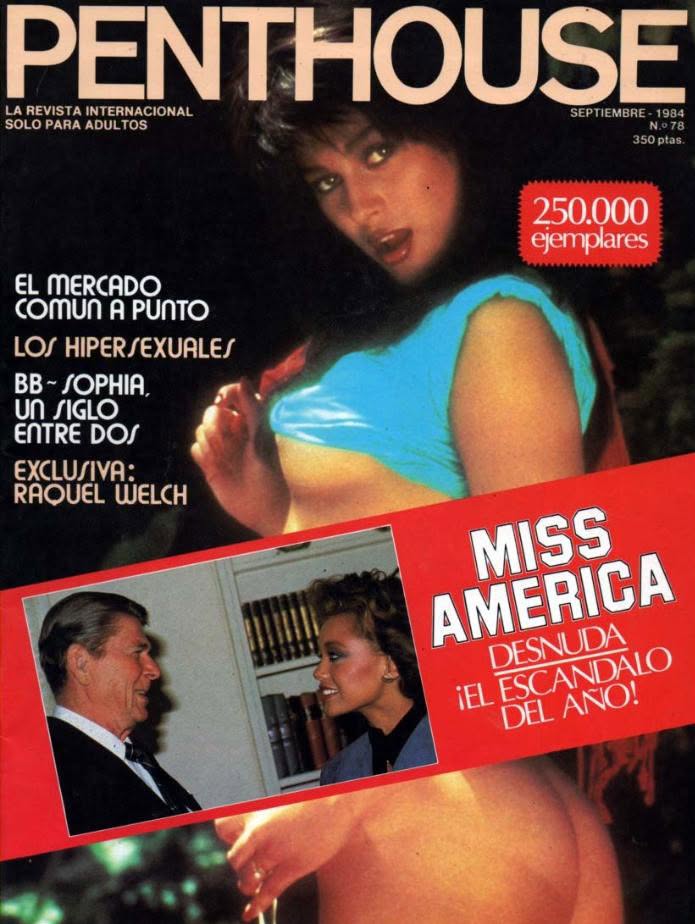 PENTHOUSE (SPAIN) magazine side cover Issue 78  September 1984