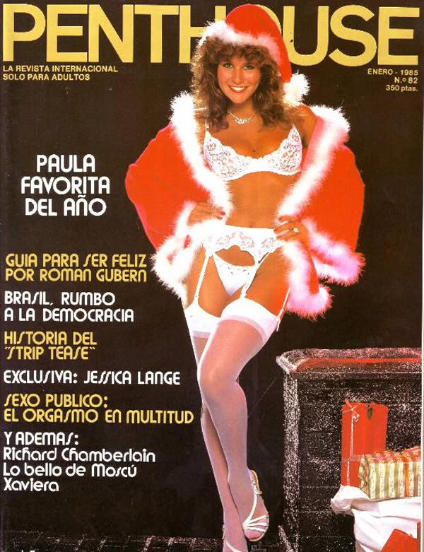 PENTHOUSE (SPAIN) magazine side cover Issue 82  January 1985