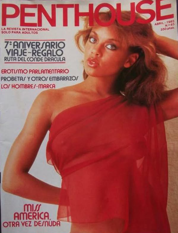 PENTHOUSE (SPAIN) magazine side cover Issue 85  April 1985