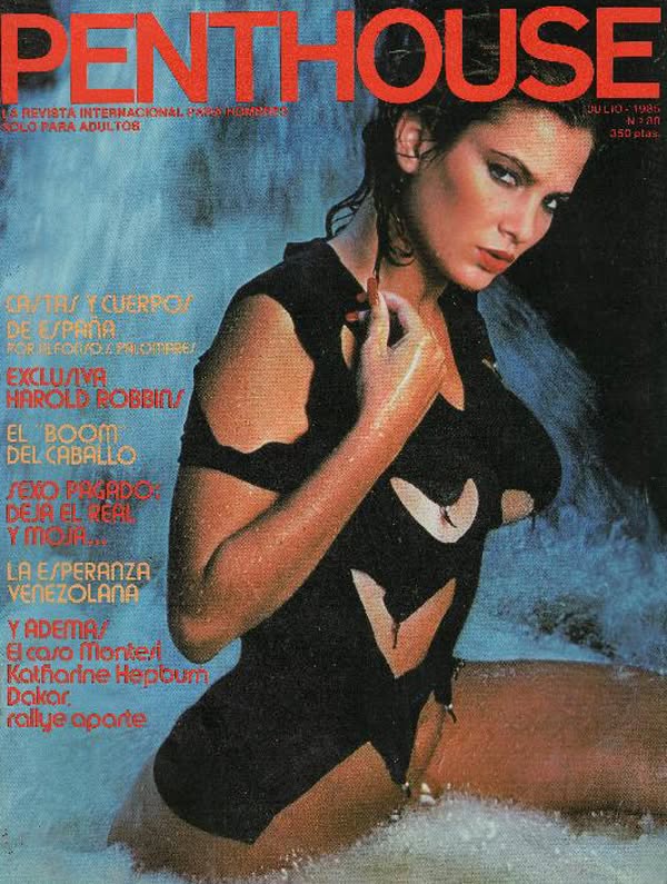 PENTHOUSE (SPAIN) magazine side cover Issue 88  July 1985