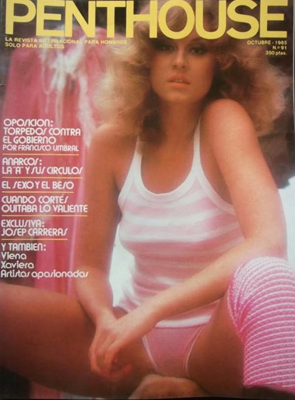 PENTHOUSE (SPAIN) magazine side cover Issue 91  October 1985