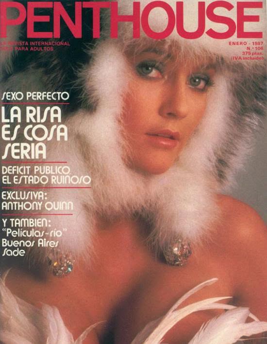 PENTHOUSE (SPAIN) magazine side cover Issue 106  January 1987