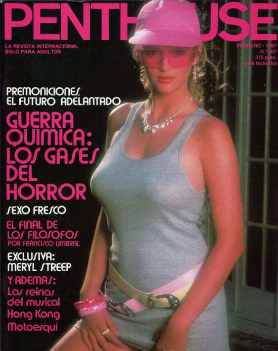 PENTHOUSE (SPAIN) magazine side cover Issue 107  February 1987