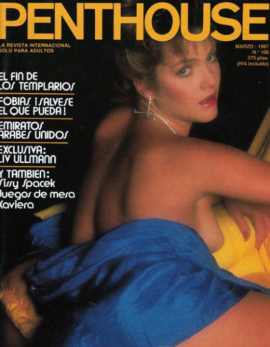 PENTHOUSE (SPAIN) magazine side cover Issue 108  March 1987