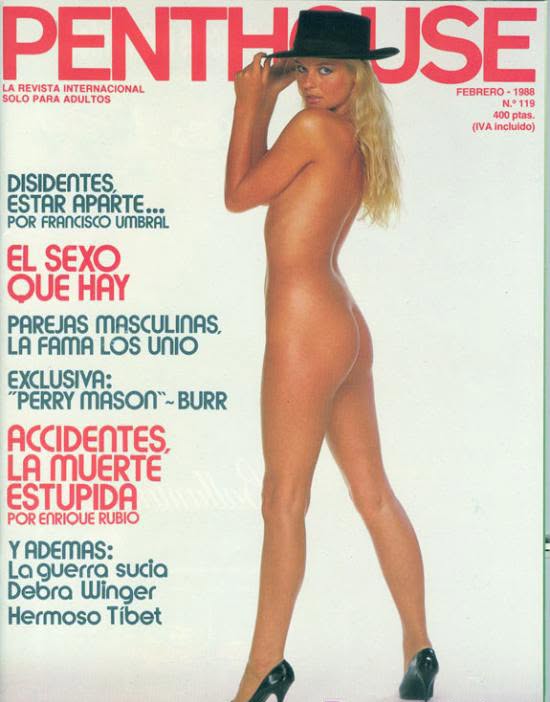 PENTHOUSE (SPAIN) magazine side cover Issue 119  February 1988